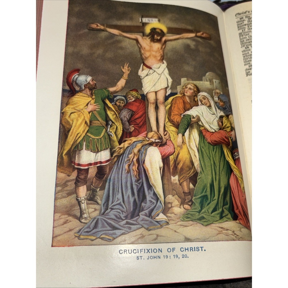 Antique 1922 National Bible Press Illustrated King James Bible Maps Concordance - Picture 12 of 16